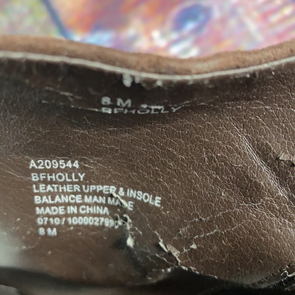 B Makowsky Suede Bold Gold Chain Link Heeled Booties - Picture 10 of 12